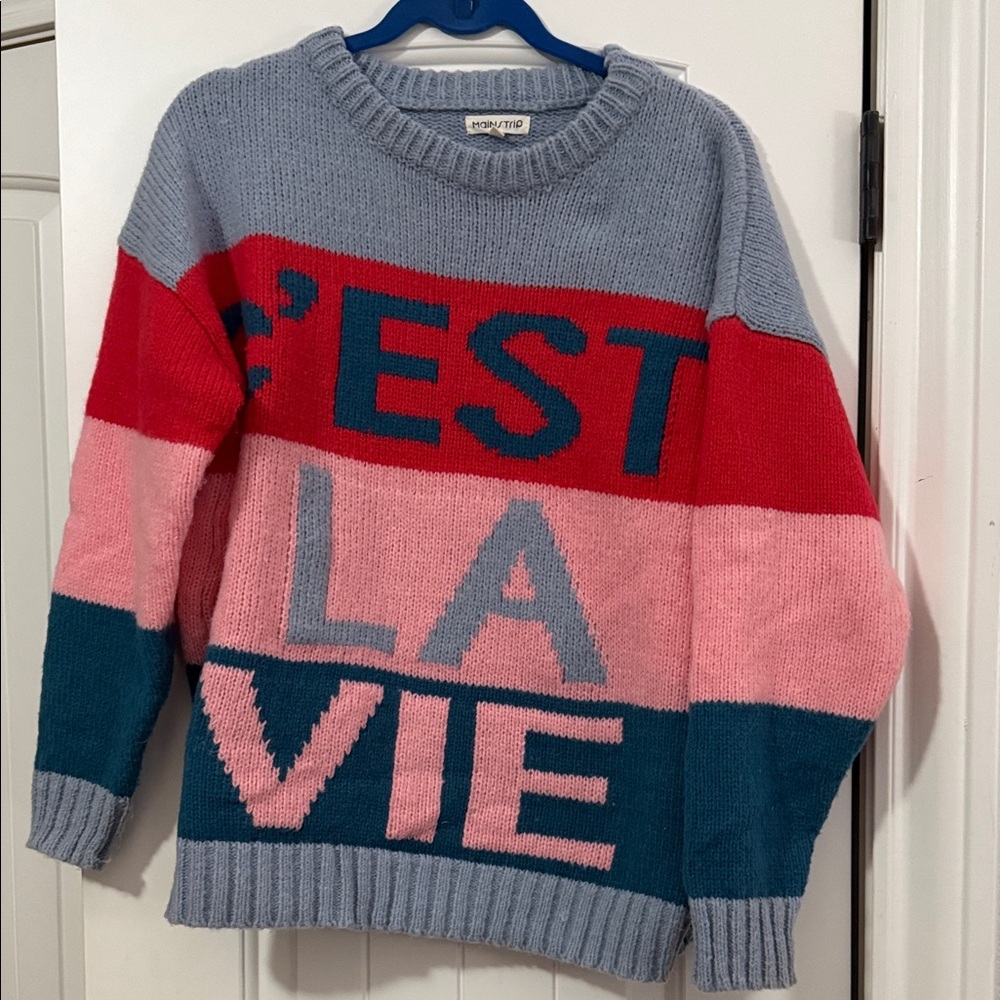 Main Strip Multicolor Graphic Sweater